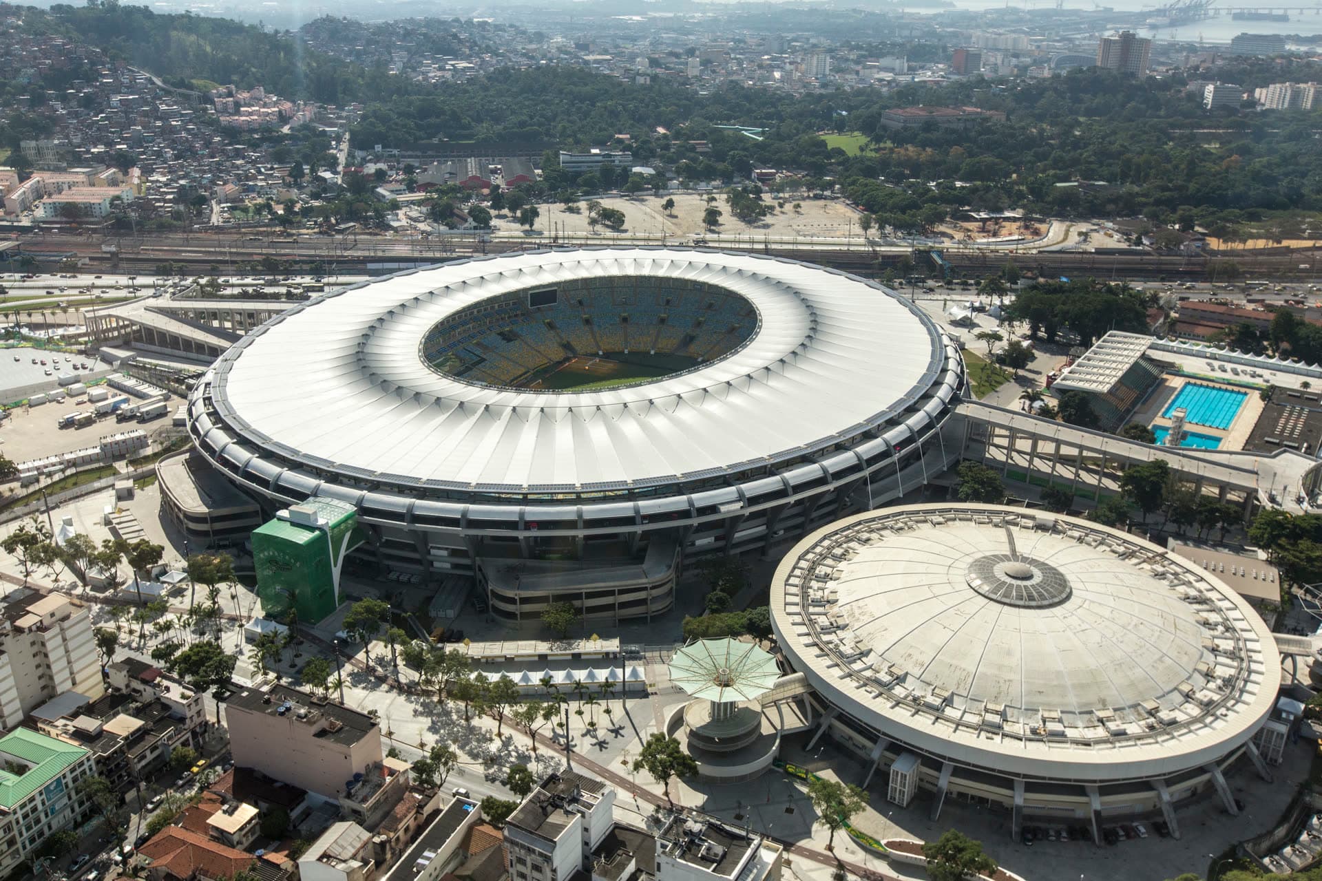 Vista aérea do Estádio do Maracanã